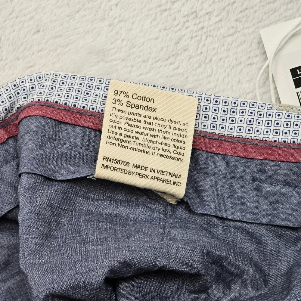 NEW Perk Feel Good Chinos Mens 32x30 Khaki Slim Fit Stretch PCH11NN323230 Preppy